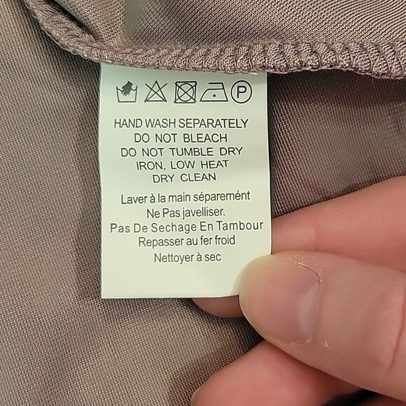 Glamorous Tan/Gray Velvet Swing Dress, Women's Medium, New With Tags! - Picture 8 of 10